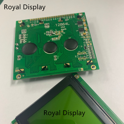 128X64dots STN Sarı Yeşil Grafik LCD Ekran Monokrom COB LCD Modülü