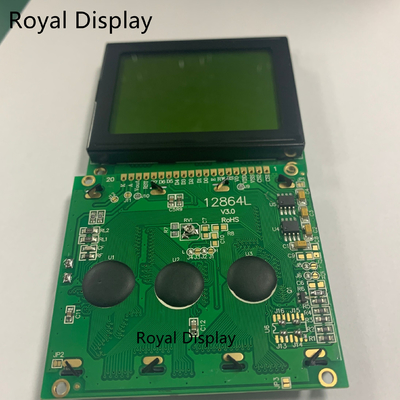 128X64dots STN Sarı Yeşil Grafik LCD Ekran Monokrom COB LCD Modülü