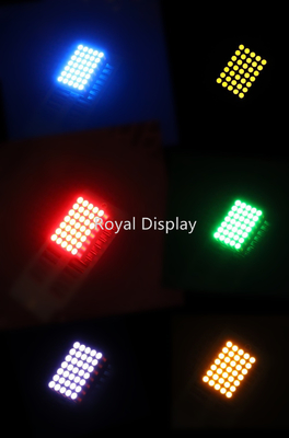 80mcd LED DOT Matrix Ekran FSTN COB 1.9mm Dia 5X7 Kırmızı Yayan