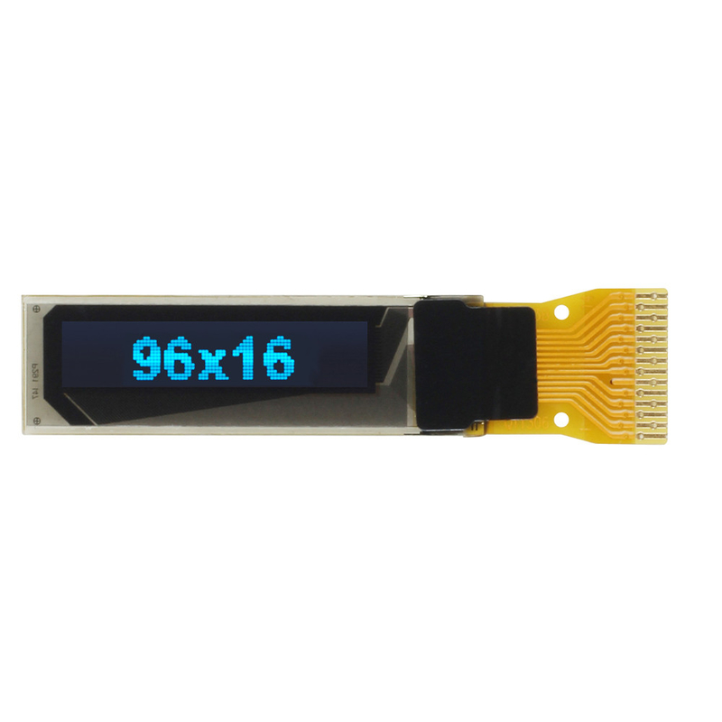 COG Monochrome Mini Boyut 0.69' OLED LCD Panel 96X16 Nokta Ekran Modülü