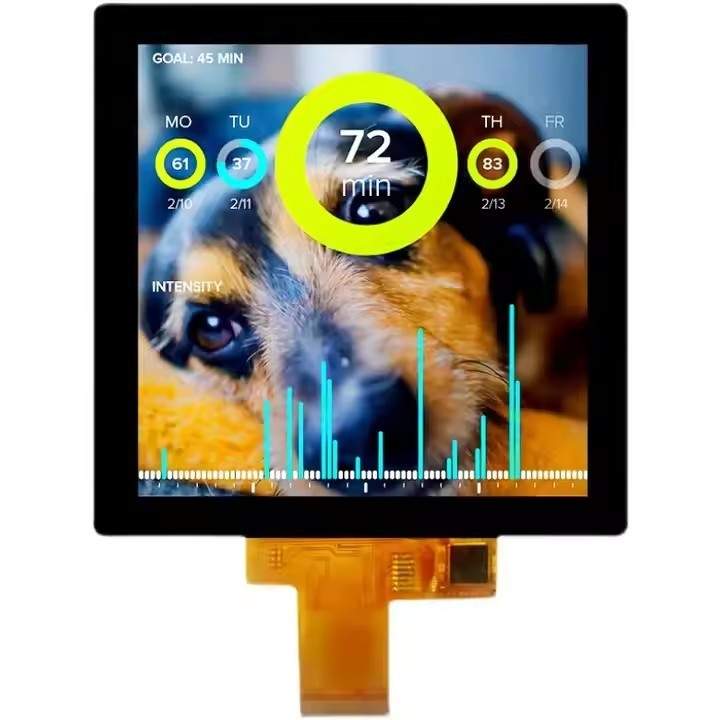 3.95 inç 4 " 480 * 480 Square TFT LCD ekranı RGB Arayüzü CTP ile