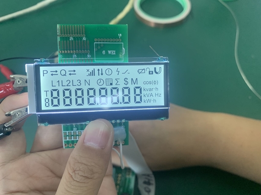 Sayısal Tek Renkli Dijital Özel LCD Ekran 7 Segment Tipi