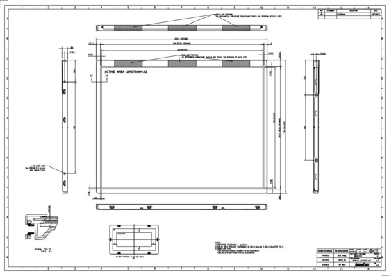 G121XCE-L01 12.1 Inch Innolux TFT LCD Modülü 1024*RGB*768 262k/16.2M Renkli Ekran