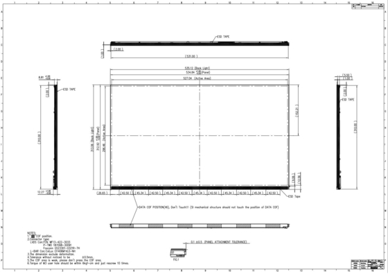 23.8 inç Innolux TFT LCD Modülü R238hca-L3b 1920*1080 Tam HD 16.7m Ekran