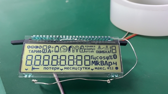 TN LCD Modülü 2.8v -40 °C transflektif pozitif 64Hz enerji ölçer