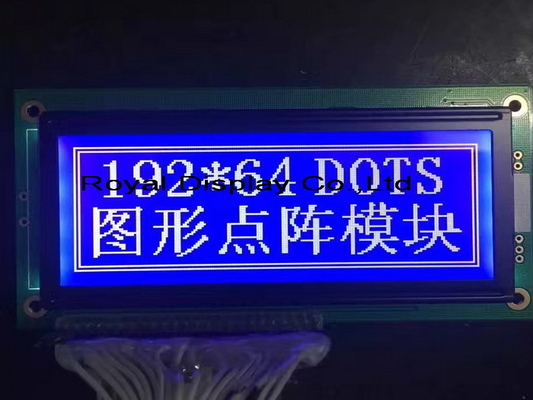 192*64 Grafik LCD Modülü Büyük Boyutlu STN PIN Bağlantısı Arkaplan Işığı ile AT0107 AT0108 Endüstriyel Ekran