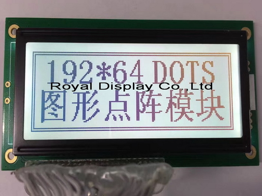 192*64 Grafik LCD Modülü Büyük Boyutlu STN PIN Bağlantısı Arkaplan Işığı ile AT0107 AT0108 Endüstriyel Ekran