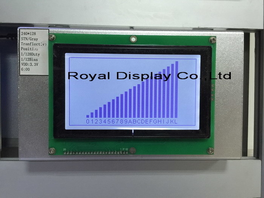 240*180 Arkaplan Işıklı Geniş Sıcaklıklı Endüstriyel Ekranlı Grafik FSTN LCD Modülü
