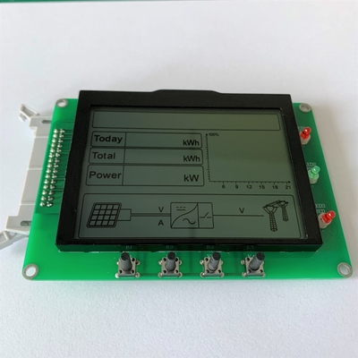 128 * 16 Nokta FSTN Özel LCD Modülü 6H ST7565P Geniş Sıcaklıklı UPS Fotovoltaik Inverter için