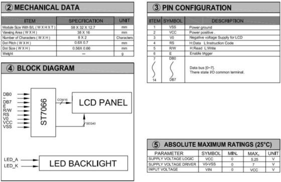38*16 Karakterli FSTN LCD Modülü St7066 Arkaplan Işıklı PCB Geniş Sıcaklıklı Endüstriyel Ekran