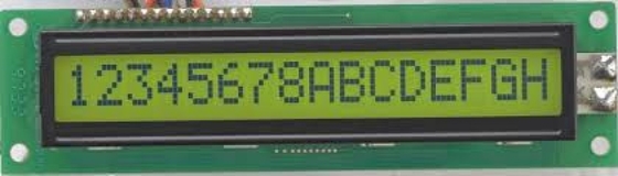 Büyük Boyut 1601 16*1 Arka ışıklı PCB Endüstriyel Ekranlı Karakterli LCD Modülü