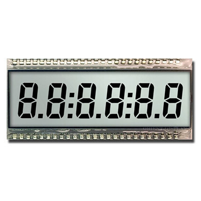 8 basamaklı LCD modülü TN yansıtıcı geniş sıcaklıklı endüstriyel ekran