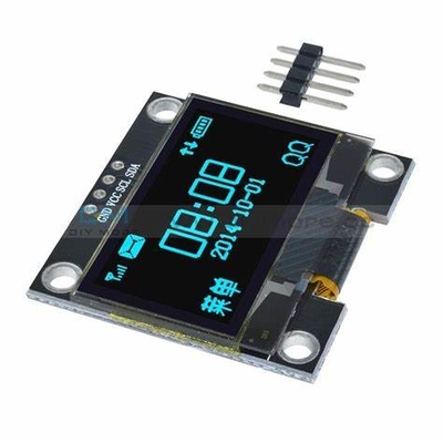 1.3''' 128*64 beyaz tek renkli OLED I2C arayüzü geniş sıcaklıklı LCD modülü