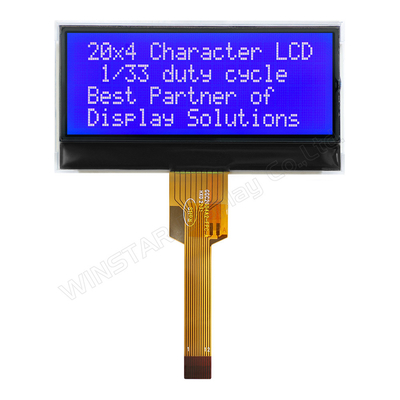 20*4 FSTN Monochrome I2C Geniş Sıcaklıklı LCD Modülü Winstar Değiştirme