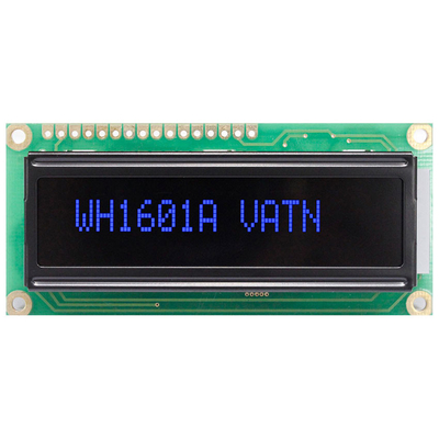 16*1 Karakter Monochrome SPI Arayüzü Geniş Sıcaklık VATN LCD Modülü