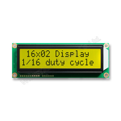16*2 karakter STN tek renkli ST7066 geniş sıcaklık LCD modülü
