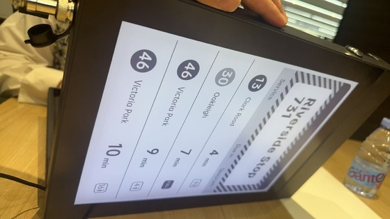 13.3''monokrom E-kağıt ekran otobüs dur işaret desteği özelleştirme