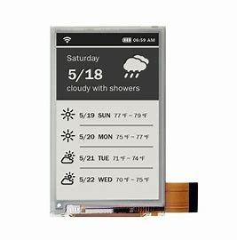 COG COF 250×122 E lnk Epaper Ekran Elektronik Kağıt Ekran Modülü SGS Aktif Matris Elektroforetik Ekran